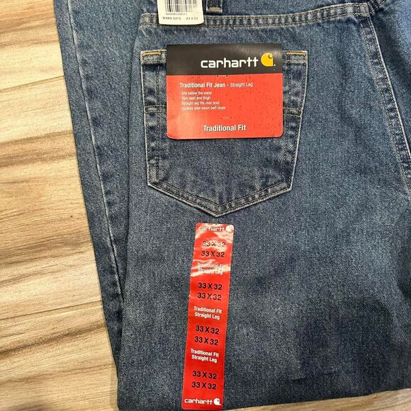 Brand New Vintage Carhartt Men's Blue and Navy Jeans - Picture 4 of 6